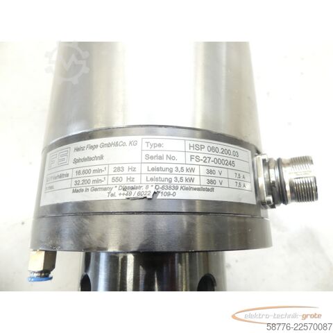 Komponenta Supfina / Fiege Supfina 811 - 814 / Fiege HSP 060.200.03 Werkzeugspindel bis 32.200 Umin-¹