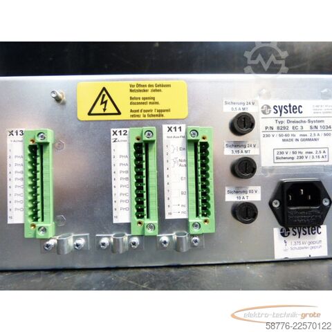Component  systec P/N 8292 EC 3 Dreiachssystem    !
