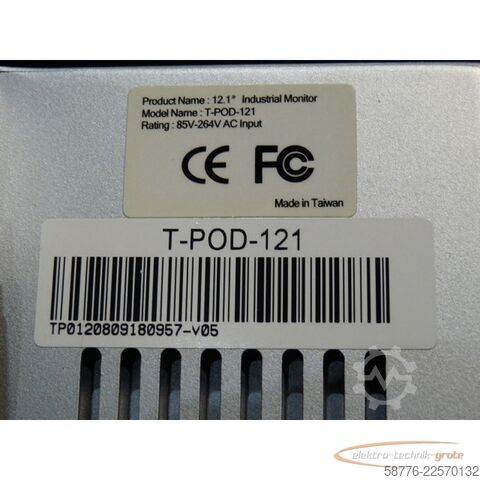Komponente T-POLE T-POD-121 Industrial Monitor 12.1"