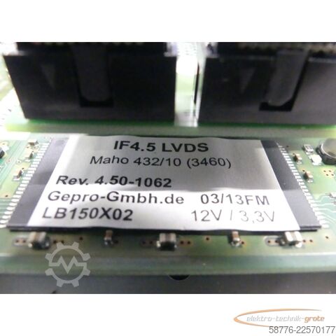 Componente  TFT Monitor/Bildschirm für Deckel, Philips und Maho 432/10 SN: 153197