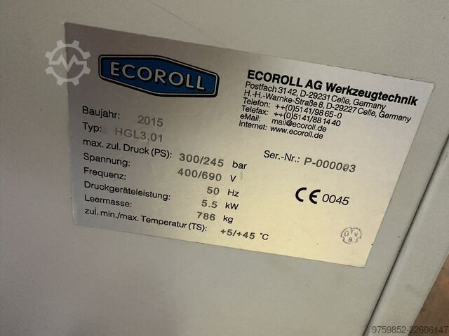 ECOROLL Model: HGL3.01 ECOROLL HGL 3.01