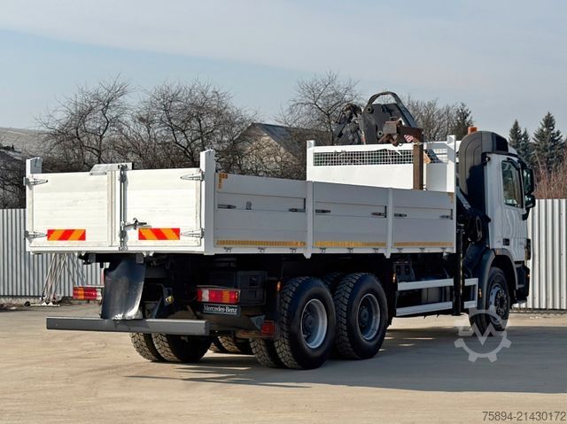Teherautóra szerelt daru MERCEDES-BENZ ACTROS 2641*KIPPER 6,00 m + KRAN/FUNK *6x4* TOP