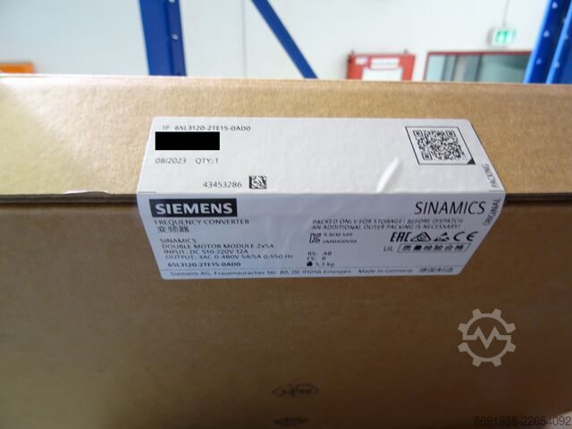 Unidade de controlo Siemens AG SINAMICS S120 DOUBLE MOMO 5A/5A D-Type