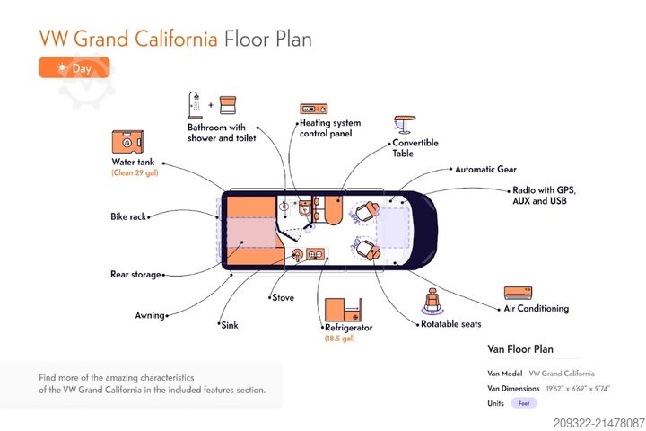 Karavan/kemping Volkswagen California Coast 2.0 TDI | 2023| EURO 6| Venditore professionista