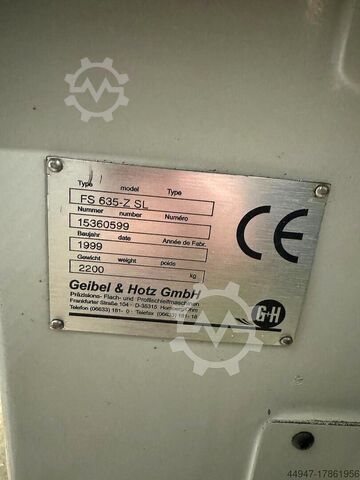 Máquina de lixar superfícies e perfis GEIBEL & HOTZ FS 635-Z-SL