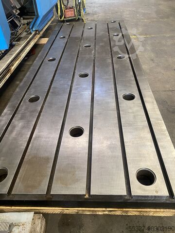 T-slotted cast iron table taque en fonte rainuree 4000X1500X270MM