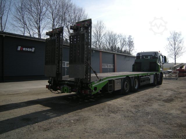 Truk derek MAN MAN 35.400, Zanner Plateau, Rampen, Winde