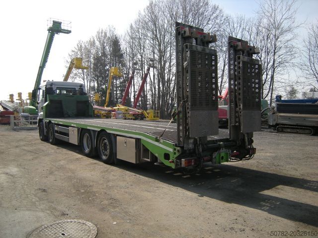 Truk derek MAN MAN 35.400, Zanner Plateau, Rampen, Winde