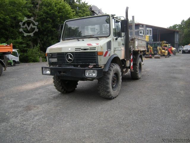 Τριαξονικό ανατρεπτικό βαν UNIMOG Unimog U1250 mit Kran