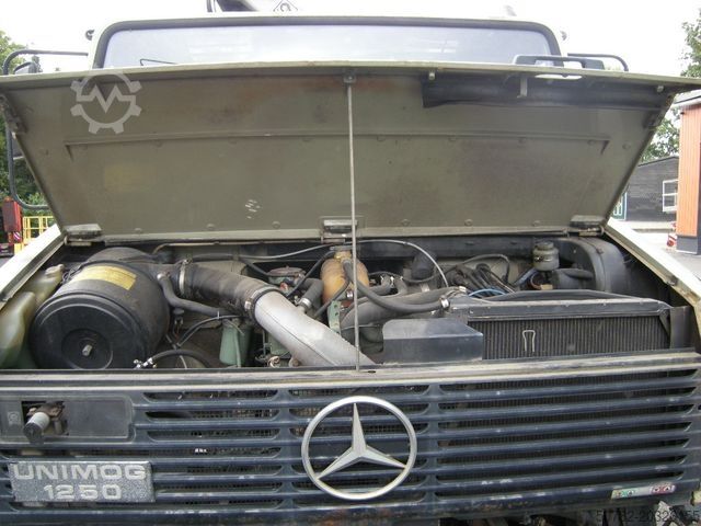 Τριαξονικό ανατρεπτικό βαν UNIMOG Unimog U1250 mit Kran