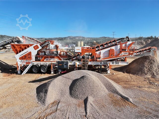 Planta de britagem móvel / britador de pedras Constmach Mobile Crushing Plant Mobile vertical shaft impact crushing
