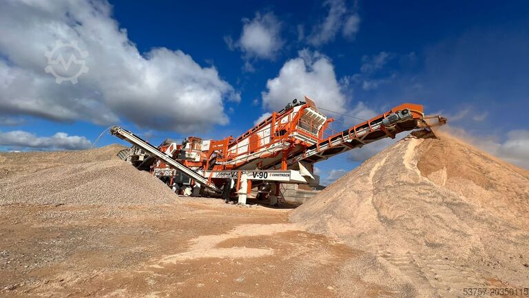 Planta de britagem móvel / britador de pedras Constmach Mobile Crushing Plant Mobile vertical shaft impact crushing