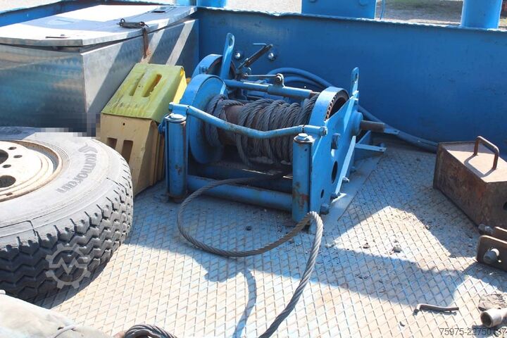 Semi-remorque surbaissée pour le transport de machines de construction CTC carrellone rampe verricello usato