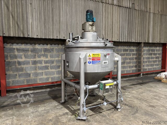 Jacketed mixing vessel Tourell Gardner 700L