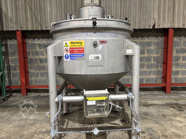 Jacketed mixing vessel Tourell Gardner 700L