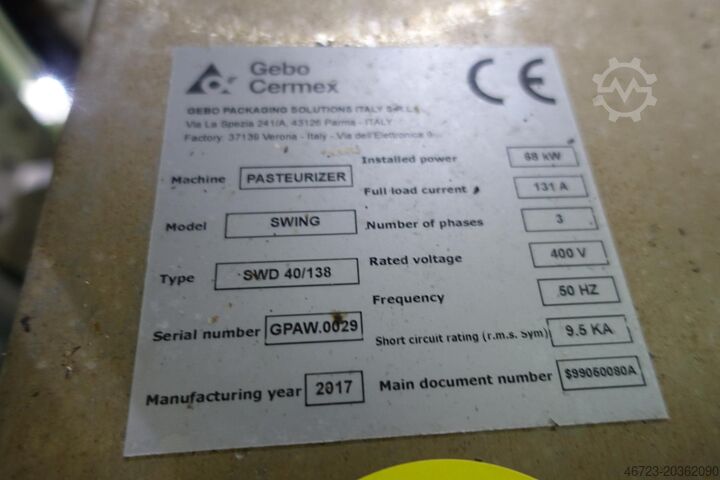 Beverage machine Gebo Cermex Swing SWD40/138