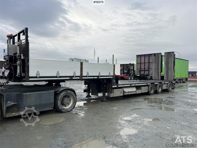 Low loader HRD 3 axle trailer w/ extension of 5.5 meters and Hydr