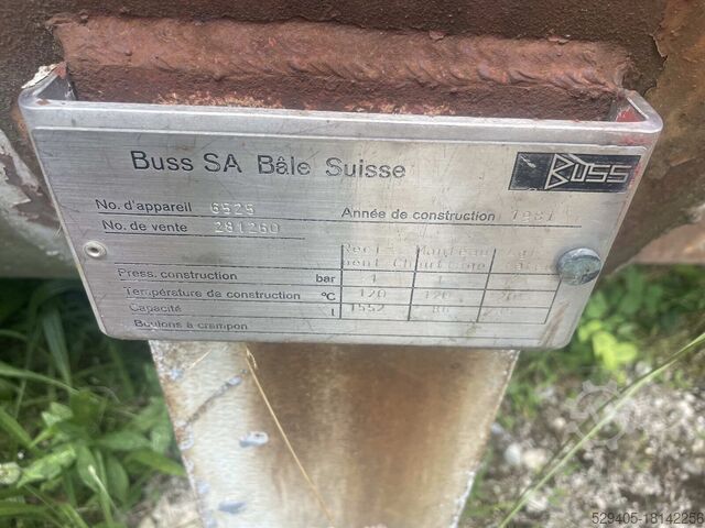 Buss – Лопастная вакуумная сушилка  Buss – Sécheur sous vide à pales