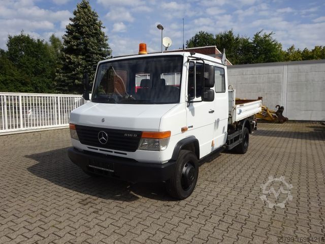 Trostrani kiper kombi MERCEDES-BENZ 816D Doppelkabine MEILLER 3Skipper