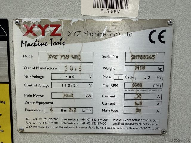  XYZ Machine Tools 710