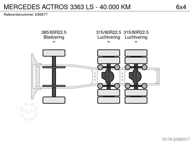  Mercedes-Benz ACTROS 3363 LS - 40.000 KM