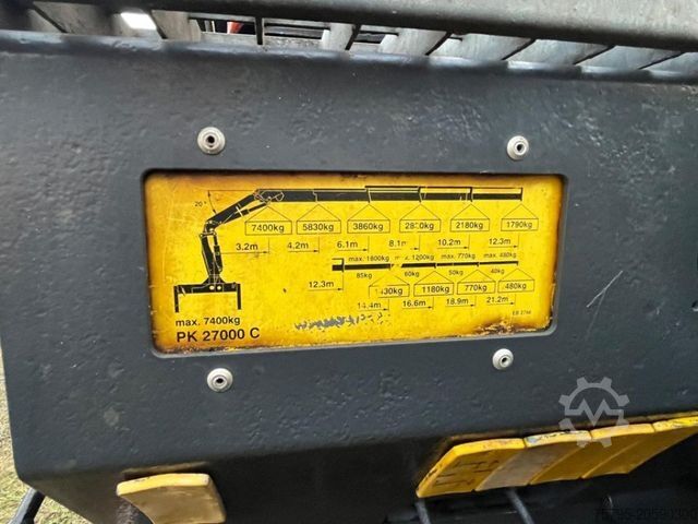 کامیون مسطح MERCEDES-BENZ Actros 2640 6x4 Pritsche Heckkran PK 27.000 Kran