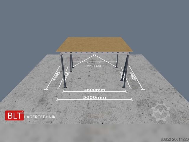 Plattform för lagring 21,25 m² Lagerbühne , OK 300 cm 500 kg/m², sofort ab Lager