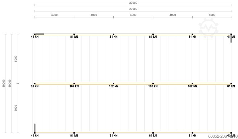 Platforma de stocare 10x20m Lagerbühne , Belastung : 500kg/qm Unterkante: 2,5m ,ca. 200qm Systembühne