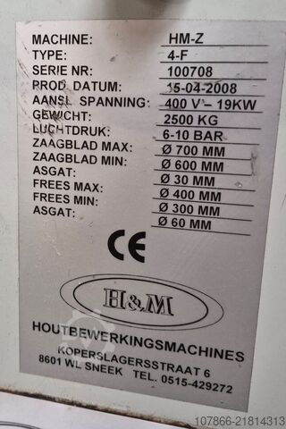 Avtomatski prehodni žagalni stroj H&M HM-Z-4