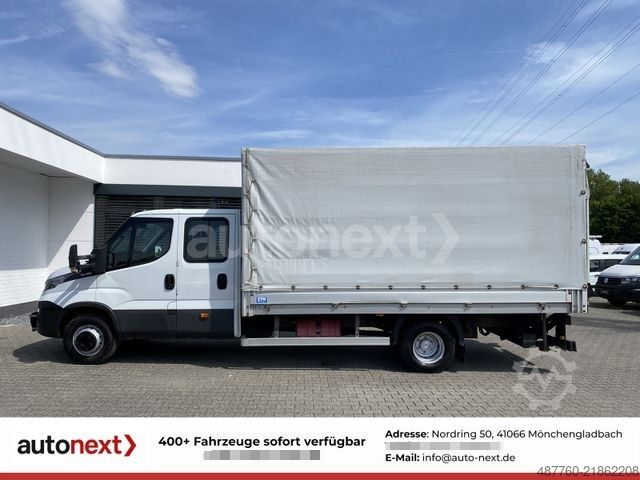 Transportador con plataforma y toldo IVECO Daily 70C18H DoKa *Werkstatt* LBW+7-SITZE (5268)