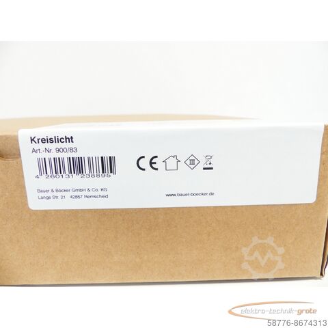 Komponente  Bauer  Böcker LED-Maschinenleuchte Kreislicht M - ! - 900/83