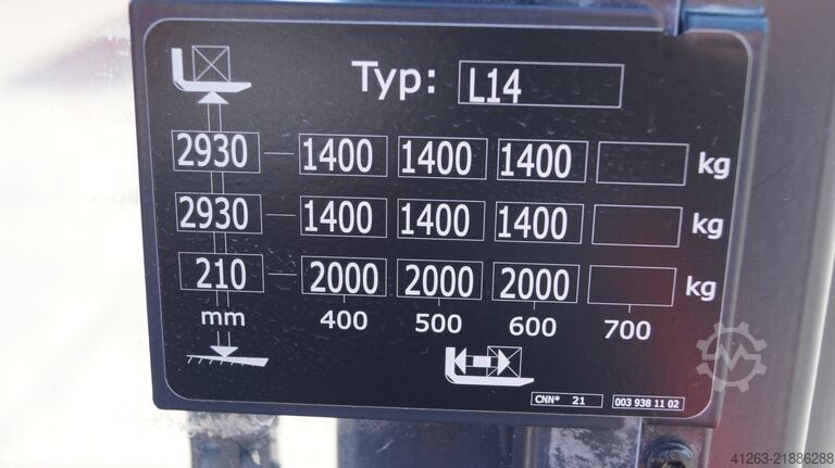 Handvirki staplari Linde L14 i