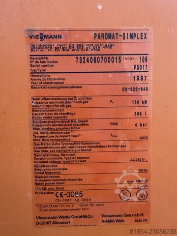  Viessmann Paromat Simplex 170Kw