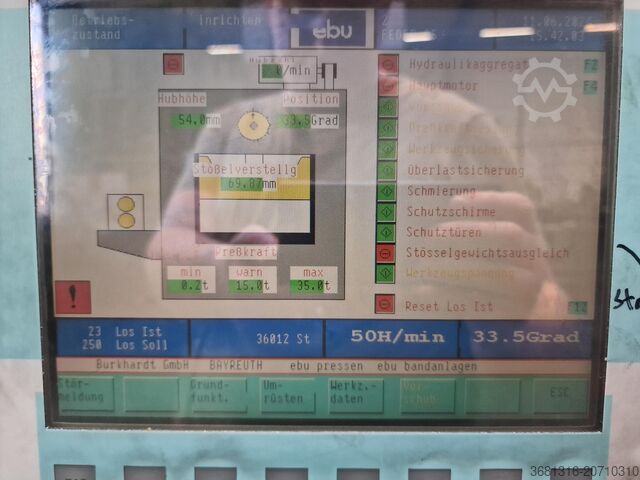 Presse excentrique Ebu Exzenterpresse [100 t] Ebu STA 100/1000