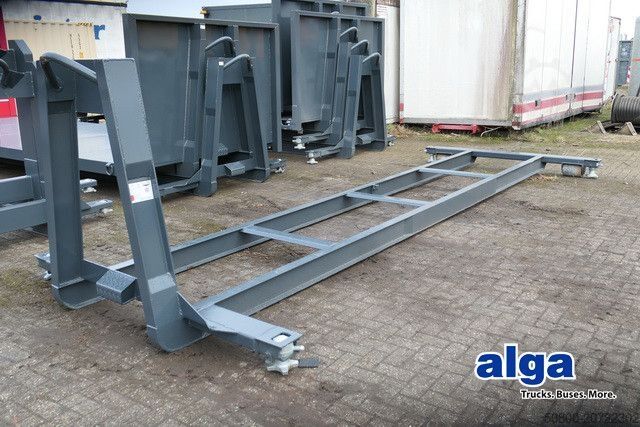 Roll-off tipper truck alga Containerchassis, 20Fuß, mehrfach auf Lager