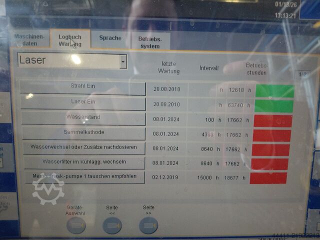 Laserski stroj za bušenje TRUMPF TruMatic 7000 (K02G) 1600 4000 Watt