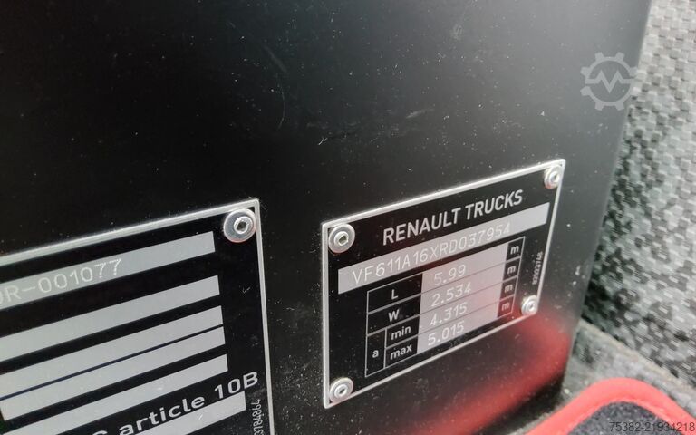 Standard-SZM Renault T460 4X2 - 30-BXG-1 - LUCHTGEVEERDE VOORAS - EU...