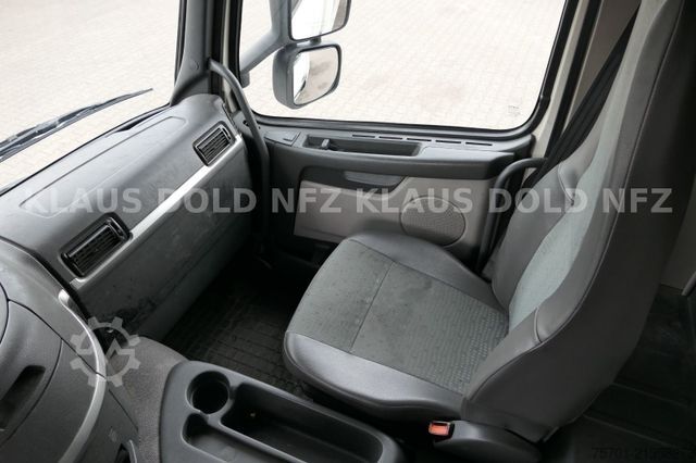 Flatbed truck with tarp VOLVO FM9-260 Koffer Blatt/Luft alte Tacho LBW