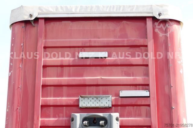 Open semitrailer with tarp FRUEHAUF Gen Trail Pritsche Plane