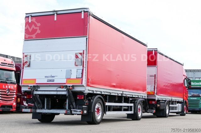 Flatbed truck with tarp IVECO 190S46 S-Way Komplettzug Durchladesystem