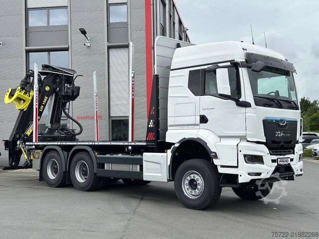Transportador de madeira MAN TGS 33.520 6x4 BL 3900 Kurzholz Plattform Aufbau