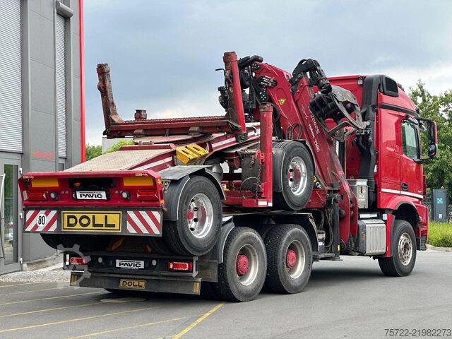 Transportador de madeira Mercedes-Benz Arocs 3358 6x4 BB mit EpsilonS290Z96 DOLL RATIO+