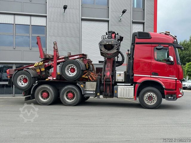 Transportador de madeira Mercedes-Benz Arocs 3358 6x4 BB mit EpsilonS290Z96 DOLL RATIO+