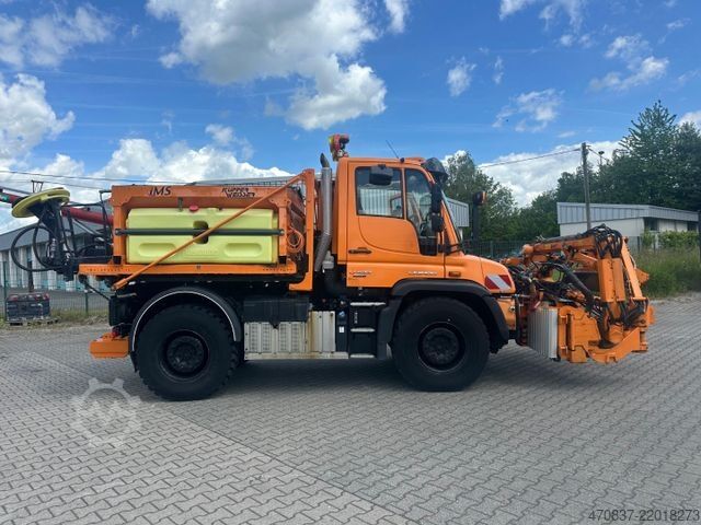 专用卡车 UNIMOG U 423 / Mähausstattung Dücker / Salzstreuer