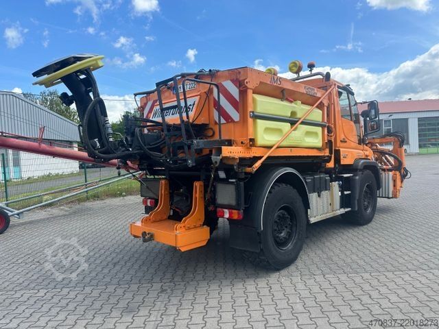 专用卡车 UNIMOG U 423 / Mähausstattung Dücker / Salzstreuer