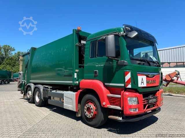 কচুর গাড়ি MAN TGS 26.320 BL / Faun Variopress 524 + Schüttung