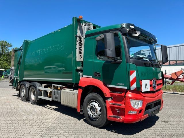 কচুর গাড়ি MERCEDES-BENZ Antos 2533 / Faun VarioPress 527 + Schüttung