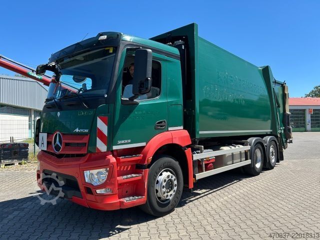 কচুর গাড়ি MERCEDES-BENZ Antos 2533 / Faun VarioPress 527 + Schüttung