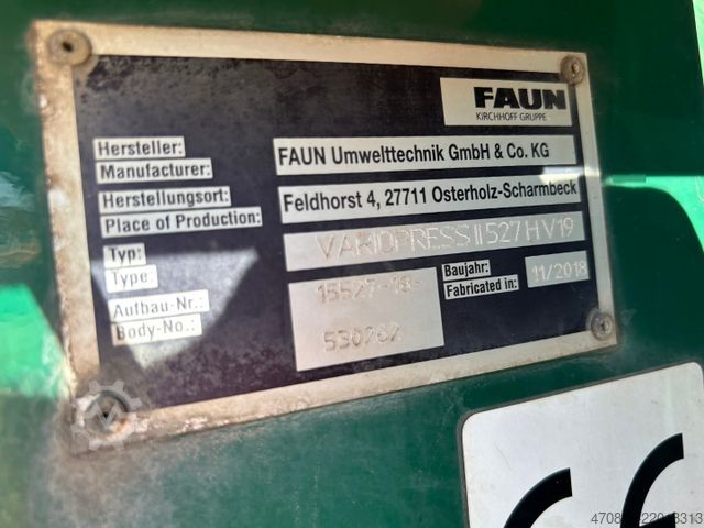 কচুর গাড়ি MERCEDES-BENZ Antos 2533 / Faun VarioPress 527 + Schüttung