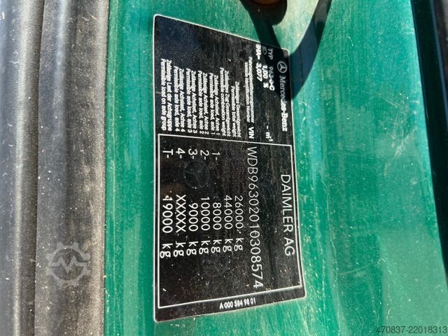 কচুর গাড়ি MERCEDES-BENZ Antos 2533 / Faun VarioPress 527 + Schüttung